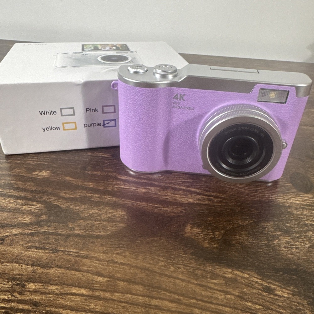 4K Digital Camera 18X Zoom Portable Camera Vlogging Camera for Teens Students
